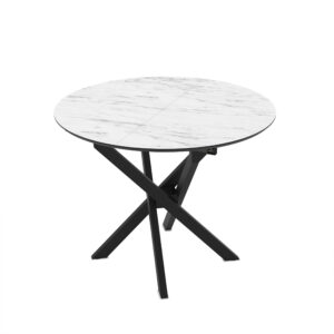 Išskleidžiamas valgomojo stalas Ruta 95 / Marmo Super Matt, baltas