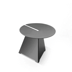 Antracito spalvos kavos staliukas B-Line Abra (žemas)