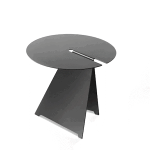 Antracito spalvos kavos staliukas B-Line Abra (aukštas)