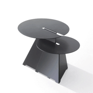 Antracito spalvos kavos staliukas B-Line Abra (aukštas)