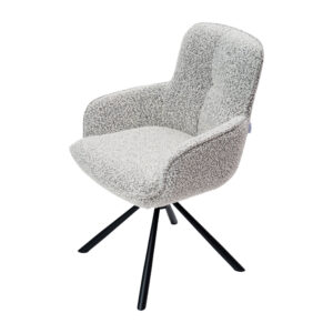 Valgomojo kėdė Burby, Šviesiai pilka (sukama bazė)