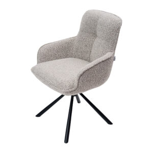 Valgomojo kėdė Burby, Smėlio spalva (sukama bazė)