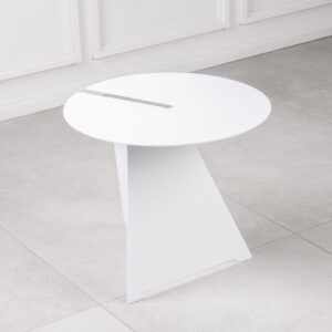 Baltas kavos staliukas B-Line Abra (aukštas)