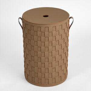 Krepšys su dangčiu ALS-202-8/D37, Tamsiai rudas, Eco oda