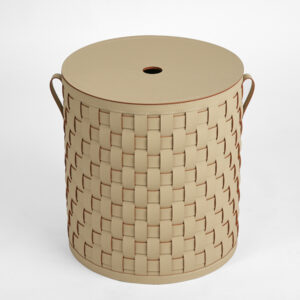 Krepšys su dangčiu ALS-202-7/D35, Šviesiai rudas, Eco oda