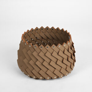 Krepšys ALS 203/D37, Tamsiai rudas, Eco oda