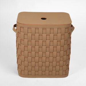 Krepšys su dangčiu ALS-201-6/D37, Tamsiai rudas, Eco oda