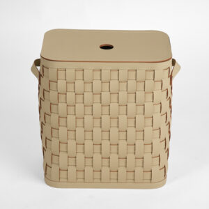 Krepšys su dangčiu ALS-201-6/D35, Šviesiai rudas, Eco oda