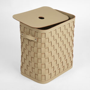 Krepšys su dangčiu ALS-201-6/D35, Šviesiai rudas, Eco oda