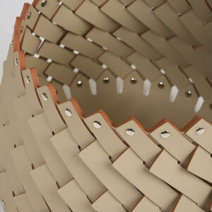 Krepšys ALS 203/D35, Šviesiai rudas, Eco oda