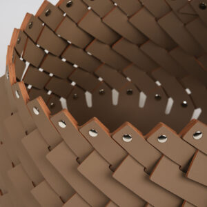 Krepšys ALS 203/D37, Tamsiai rudas, Eco oda