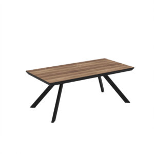 Išskleidžiamas valgomojo stalas Corin 200 / Hazar Super Matt, Rudas (medienos imitacija)