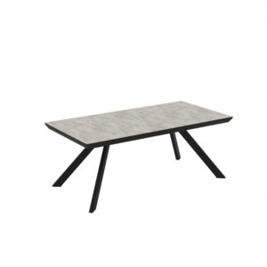 Išskleidžiamas valgomojo stalas Corin 200 / Lagina Super Matt, Pilkas