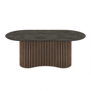 Valgomojo stalas Oscar 200 / Irony Super Matt, Pilkas