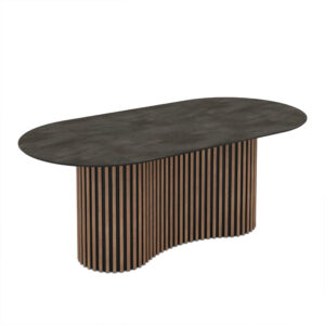 Valgomojo stalas Oscar 200 / Irony Super Matt, Pilkas