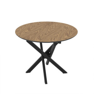 Išskleidžiamas valgomojo stalas Ruta 96 / Zirve, Rudas (medienos imitacija)