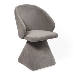 Valgomojo kėdė Patya/Coco 13-Swivel Upholstered, Pilka