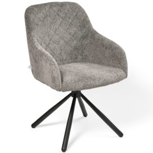 Valgomojo kėdė Rarra/Odessa 620-Swivel Conic KD, Tamsiai pilka