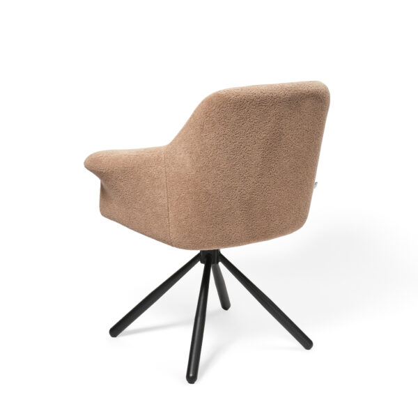 valgomojo kėdė pari/coco 5 swivel conic kd, ruda