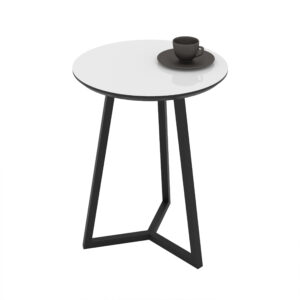 Staliukas Klint 40 / White High Gloss, Baltas (marmuro raštas)