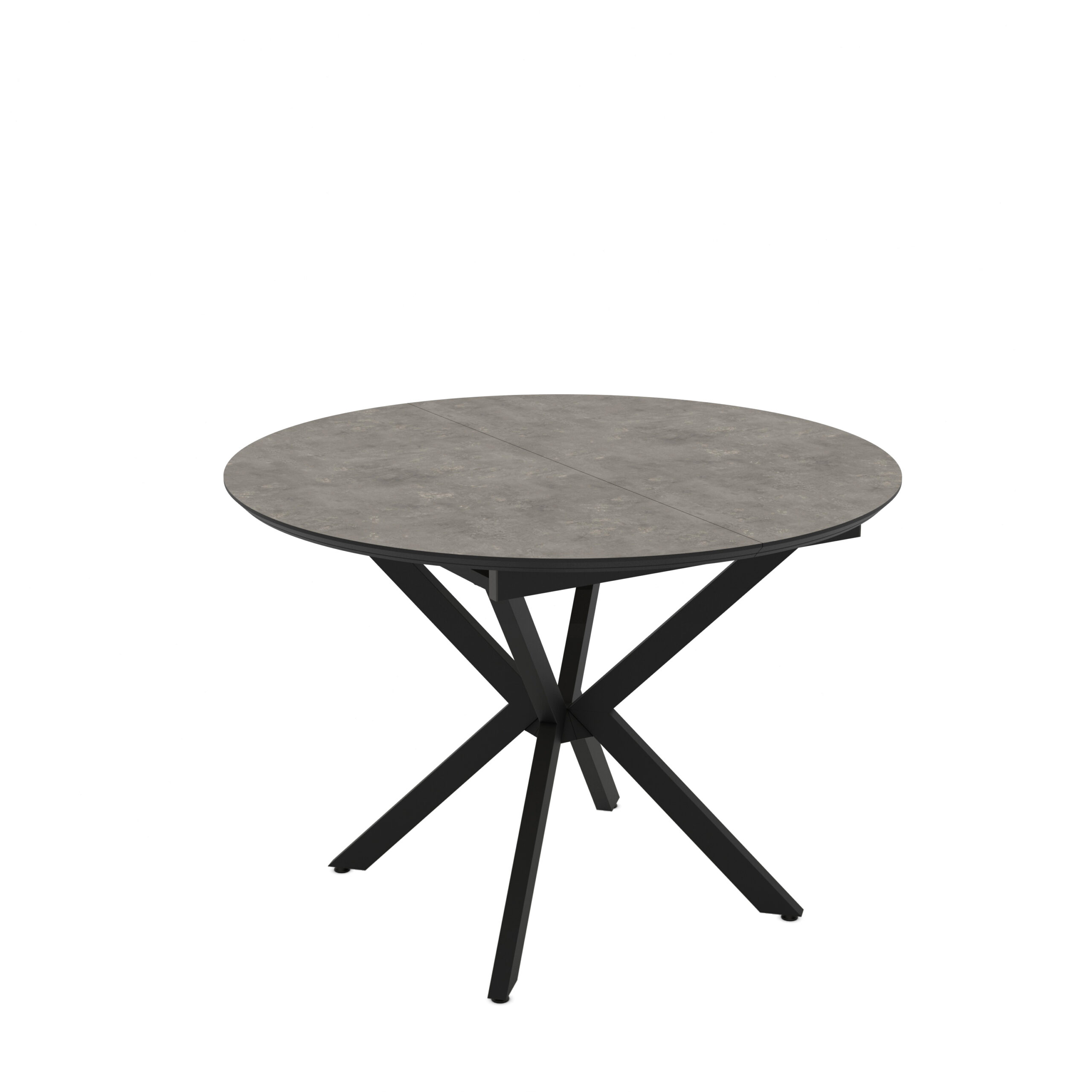 išskleidžiamas valgomojo stalas dobok 110 / retro stone, pilkas (marmuro raštas)
