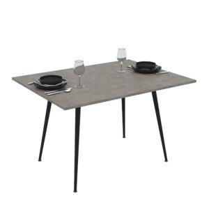 Stačiakampis išskleidžiamas valgomojo stalas Lilis 90 / Retro Stone, Pilkas