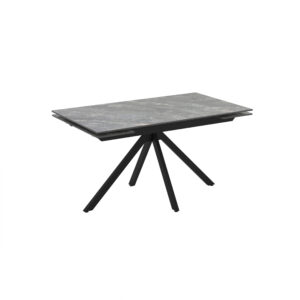Stačiakampis išskleidžiamas valgomojo stalas Perla 140 / Keramika – Shadow