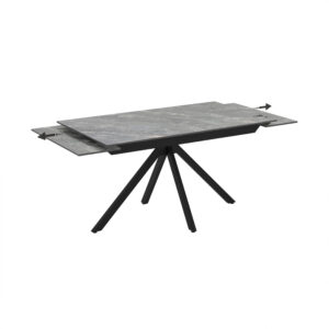 Stačiakampis išskleidžiamas valgomojo stalas Perla 140 / Keramika – Shadow