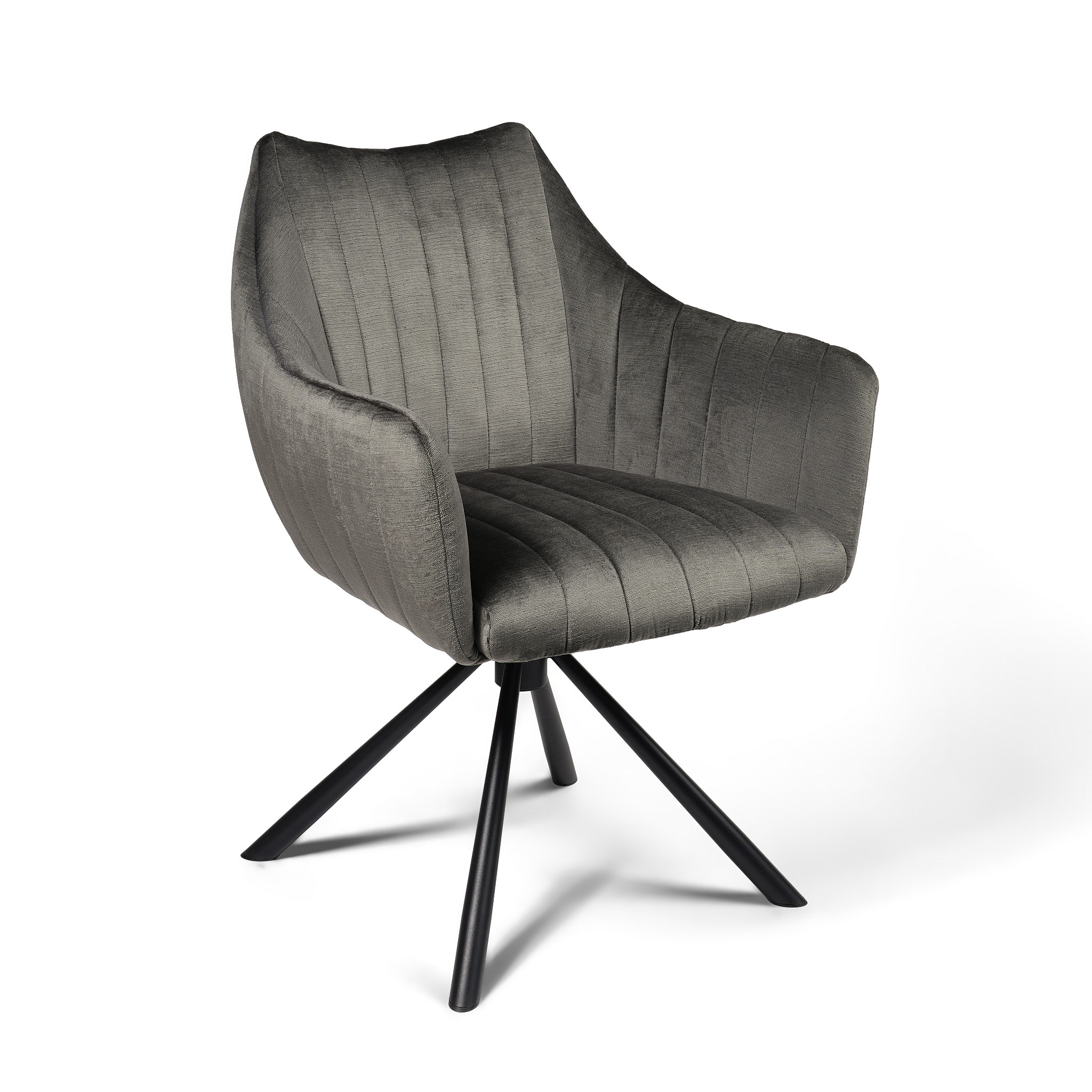 Valgomojo kėdė Sonet/ Lotta 16, Tamsiai pilka (sukama bazė)